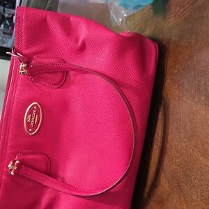 Coach Vibrant Pink Tote Bag